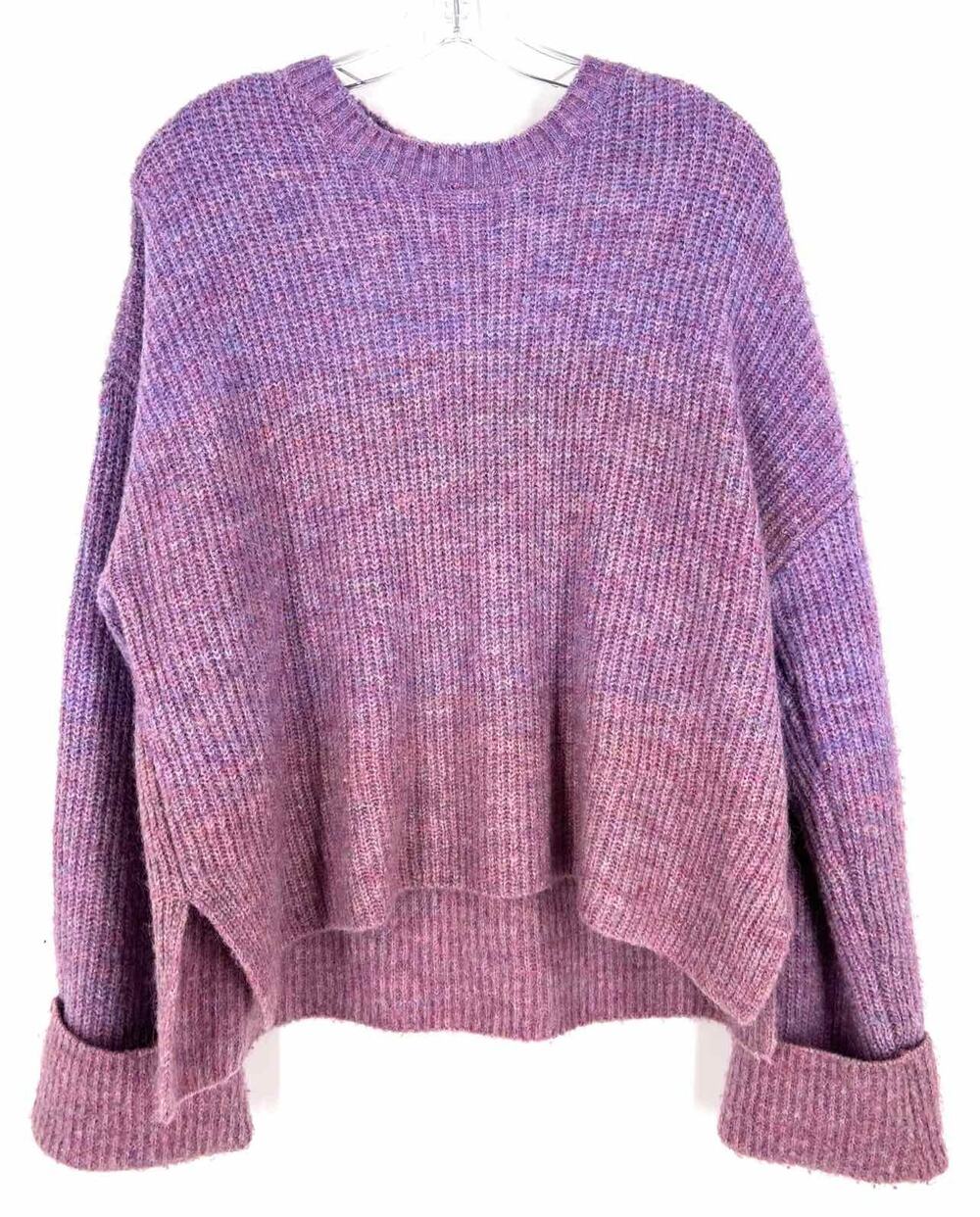 Pistola Size M Lavender Ombre Variegated Designer Sweater